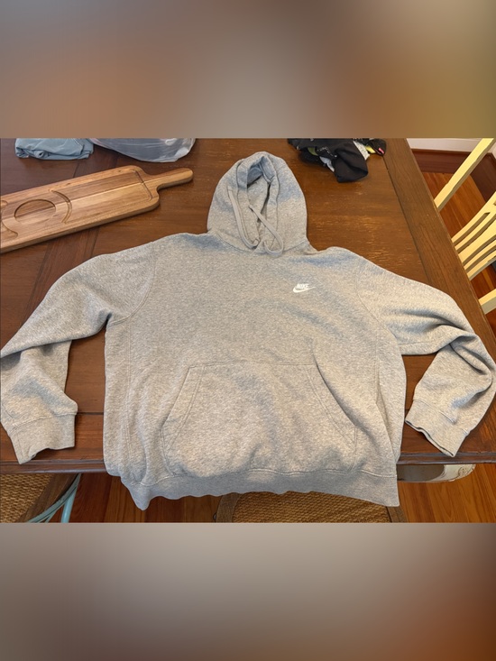 Nike Other - Nike Men's Light Gray Crewneck Hoodie Sweatshirt